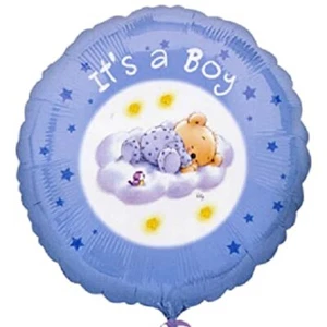 Teddybär Es ist ein Junge Geburt It´s a Boy Roly Bear Folienballon 45cm 18 Inch - Bild 1 von 1