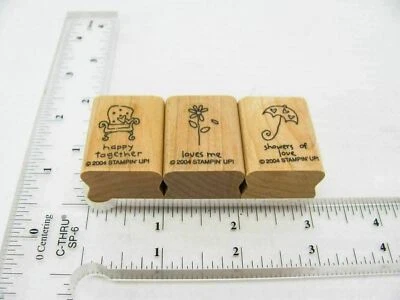 Chair Umbrella Flower Rubber Stamp - Stamp Set A285 - Image 1 of 4