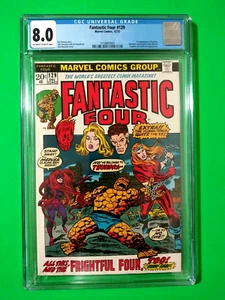 FANTASTIC FOUR # 129 DEC 1972 1st App Thundra Frightful 4 CGC 8.0 Marvel Key - Picture 1 of 2