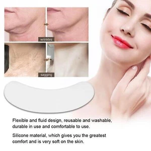 Silicone Anti-Wrinkle Pad Patches For Face Eye Forehead Reusable Neck D6B1 - Picture 1 of 12