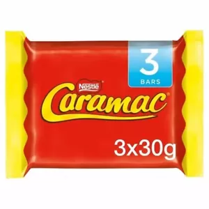 Nestle Caramac Chocolate Bars 3 Pack 30g Discontinued - Picture 1 of 1