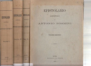 Correspondencia asceta. Antonio Rosmini. 4 Voll. Tipografía de Senado. 1912. P8 - Picture 1 of 1