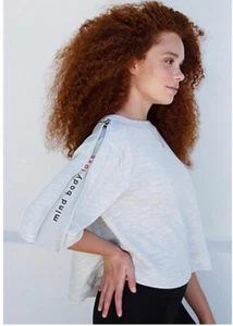 Peace Love World Swing Sweatshirt Zip Open Sleeves, Heathered Gray, Size Large - Picture 1 of 12