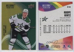 2022-23 Upper Deck Allure Color Flow Yellow Green Roope Hintz #SF-30
