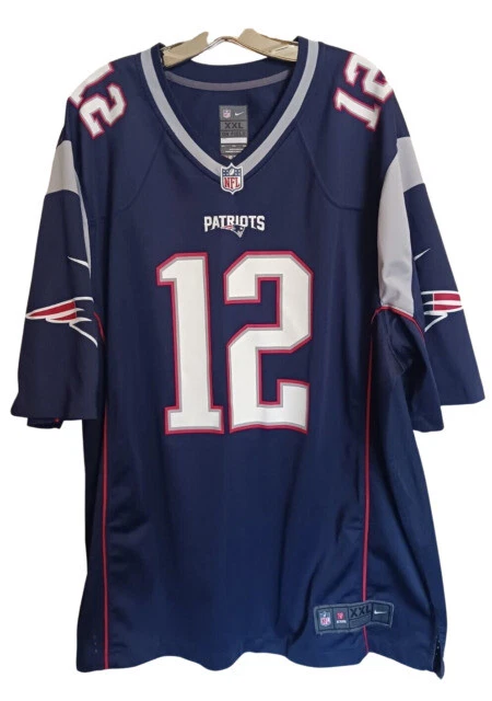 Nike Tom Brady New England Patriots Men's Jersey, Size L - Navy Blue