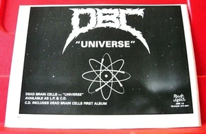 D.B.C./DBC/Dead Brain Cells Universe Vintage ORIG 1989 Press/Mag ADVERT 8.5"x 6" - Picture 1 of 3