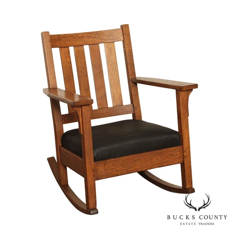 Antique Mission Style Oak Rocking Chair Cover