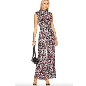 Floral Print Free People Vibe Check Einteiler in Black Ditsy Shell - Bild 1 von 9