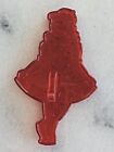 Vintage Cookie Cutter H & M Red Plastic Brownie Girl Excellent