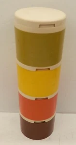 Tarros de especias apilables Tupperware vintage #1308 lote de 4 (2 tienen etiquetas) - Imagen 1 de 6