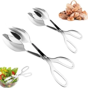 Acciaio inossidabile Pinze per insalata Argento Pinze da cucina Cucina - Foto 1 di 9