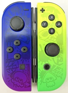 Genuine Authentic OEM SPLATOON 3 EDITION Left/Right Joy-Cons TESTED - Picture 1 of 9