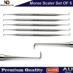 Dental Anterior Morse Veterinary Tools Calculus Removal Double End Sickle Scaler - Picture 1 of 4