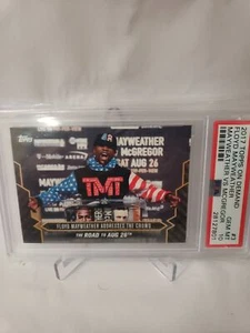 2017 Topps Now Card Floyd Mayweather Conor McGregor PSA 10 POP 6!! - Picture 1 of 3