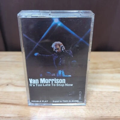 VAN MORRISON IT'S TOO LATE TO STOP NOW CASSETTE  - Image 1 of 4