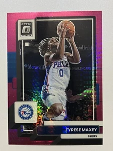 2022-23 Donruss Optic Tyrese Maxey Pink Hyper Card # 26 - Bild 1 von 2
