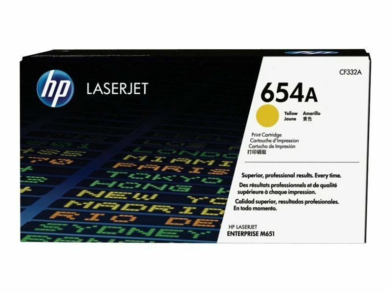 HP 654A (CF332A) Yellow Toner Cartridge