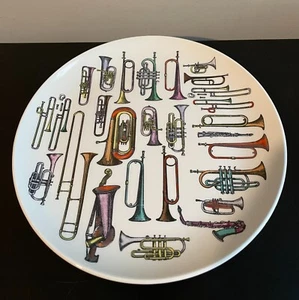 Fornasetti Milano 10,25" Teller Strumenti Musicali Piccoli # 3 Mid Century Modern - Bild 1 von 11