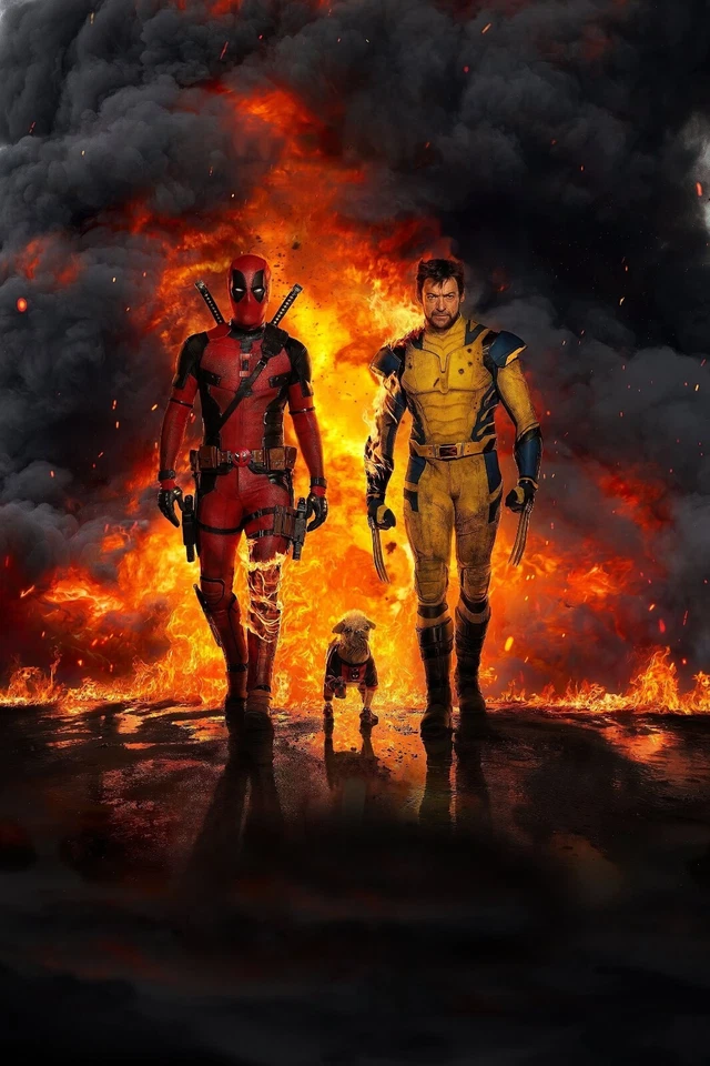 2024 Marvel Deadpool And Wolverine Movie Poster 11X17 Ryan Reynolds Jackman 🍿