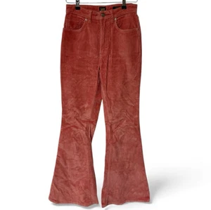 Lee Damenjeans Größe 27 (4/6) rot Cord hoher Bund Schlag - Bild 1 von 2