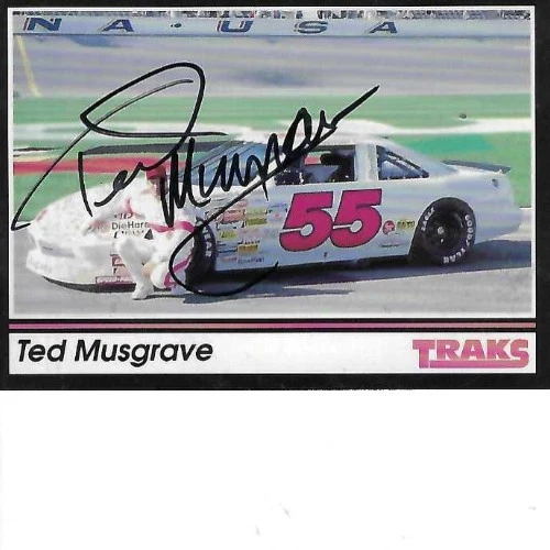 TED MUSGRAVE SIGNED 1991 TRAKS RACING #55 - NASCAR - Image 1 of 1