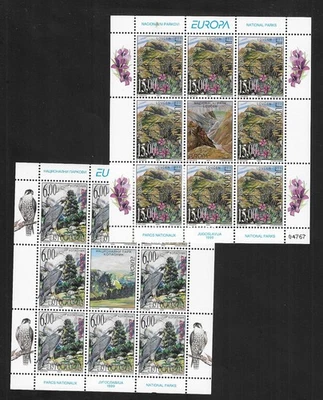 HOJAS DE RECUERDO YUGOSLAVIA 1999 SC# 2442-3 MNH EMISIÓN EUROPA Foto 1 de 2