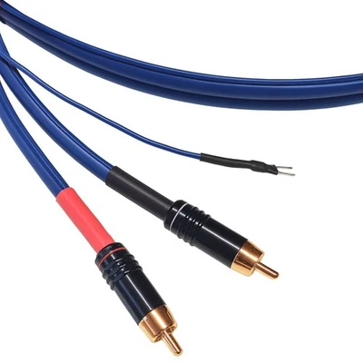Sommercable -Sinus Control- HighEnd Phono-Cinchkabel mit Masseleitung - Blau - Bild 1 von 4