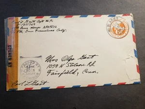 APO 4672 29th EVAC HOSPITAL 1943 Censored WWII Army Cover Officer's Mail - Picture 1 of 2