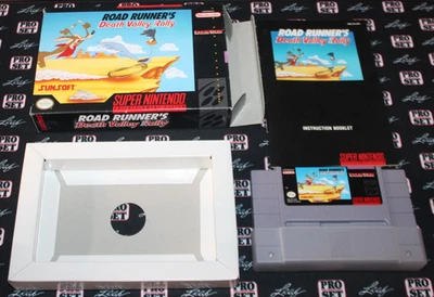 Road Runner's Death Valley Rally SNES, 1992 Very Good Cond CIB Manual Tested - Image 1 of 4