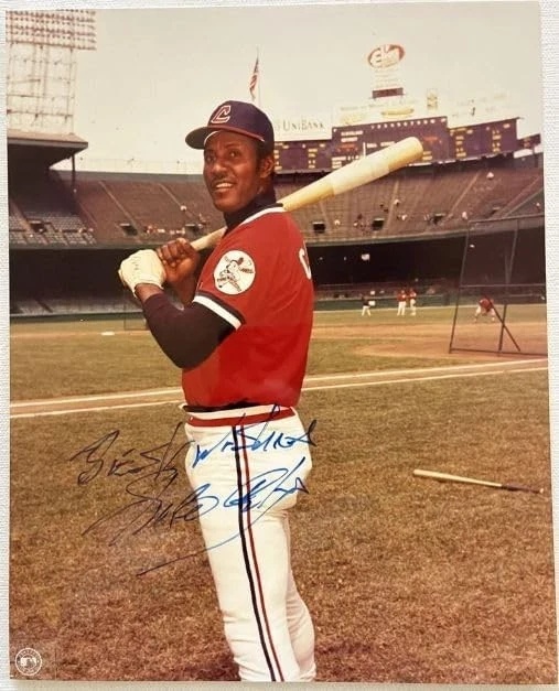 Foto brillante autografiada firmada por Rico Carty de 8x10 de los Indios de Cleveland Foto 1 de 1