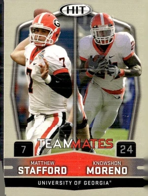 2009 SAGE HIT #56 Matthew Stafford / Knowshon Moreno Silver - Image 1 of 2