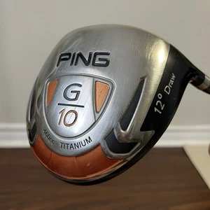 Ping G10 460cc Titanium 12 Degree Draw Driver Right Hand TFC 129 Stiff Flex - Picture 1 of 24