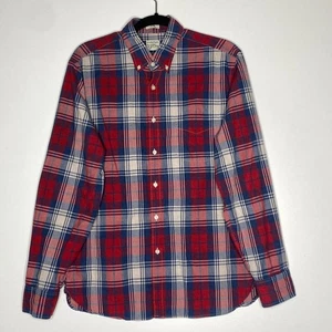J. Crew Slim Fit Plaid Button Down Cotton Shirt Men's Size Large - Picture 1 of 5
