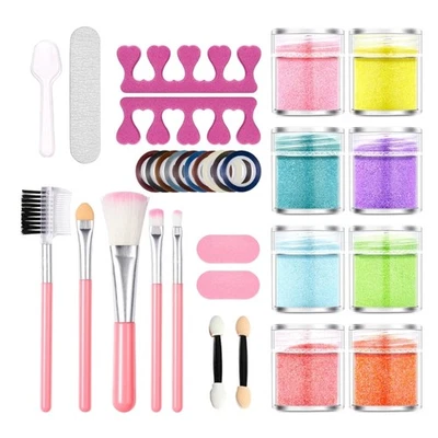Nails Art Glitters Set Nails Brushes Set Nails Art Kits Manicure Accessories - Image 1 of 4