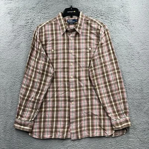 Vintage Polo Ralph Lauren Shirt Mens XL Pink Emmons Cotton Loop Collar Button - Picture 1 of 8