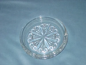 Baccarat Rosace Französisch Klar Kristall Flasche Untersetzer für Wein Champagner Signiert - Bild 1 von 2