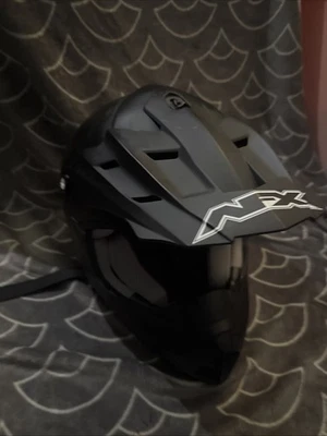AFX  FX -17 Full Face Off-Road Motorcycle Helmet. Size Small. Black - Image 1 of 4