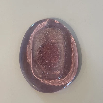 Atrapasol ventana piña vidrio prensado púrpura vidrio artístico de colección  Foto 1 de 4