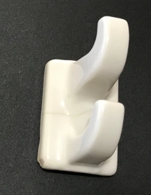 Toallero de doble pared gancho porcelana blanca vintage (ver todas las fotos) Foto 1 de 4