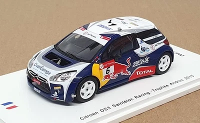 Spark 1/43 Scale SF085 - Citroen DS3 Sainteloc Racing #6 Trophee Andros 2015 - Image 1 of 4