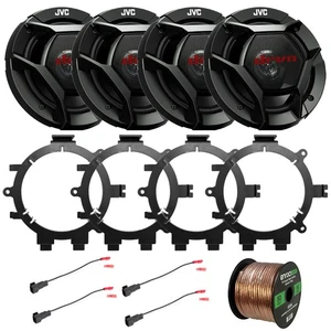 4x Altavoces Coche JVC 6.5" 300W con 4x Arnés de Cable, 4x Soportes de Montaje, Cable - Imagen 1 de 6