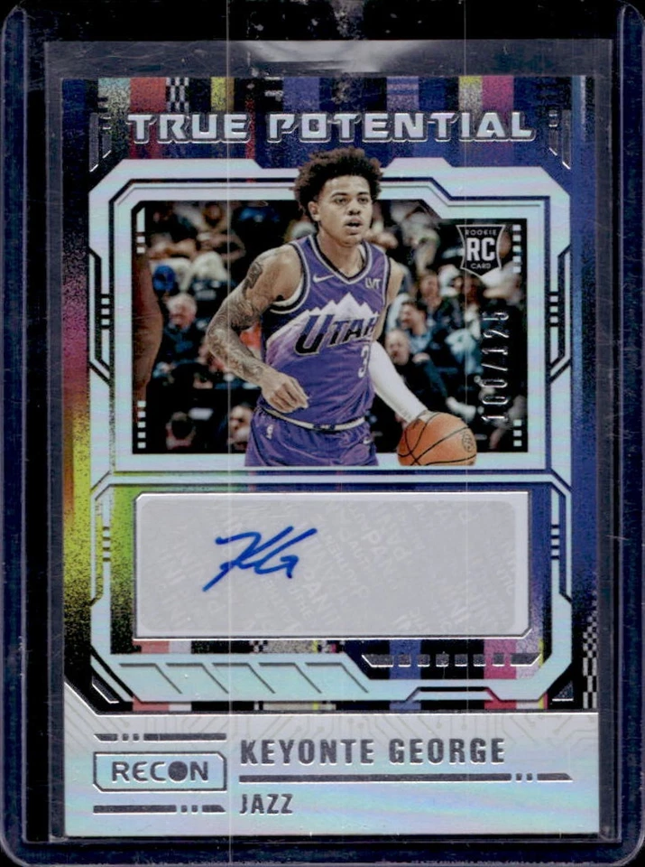 2023-24 Panini Recon Keyonte George True Potential Signatures RC Auto #/125 Jazz - Image 1 of 2