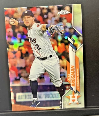 2020 Topps Chrome ALEX BREGMAN Refractor #102 Houston Astros - FREE SHIPPING - Image 1 of 2