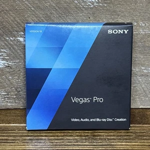 Sony Vegas Pro 13 Professional Video Audio Blu-ray Disc Creation Software New - Picture 1 of 9