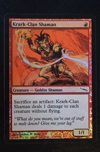 Magic The Gathering MTG KRARK-CLAN SHAMAN FOIL Mirrodin LP Lightly Played - Picture 1 of 2