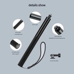 Aluminum Camera Extension Rod for POCKET 3,X5 Action Cameras Selfie - Picture 1 of 8
