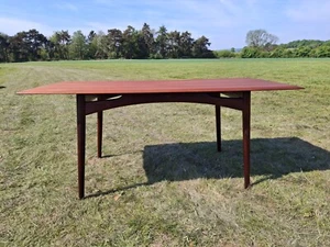 Fab Vintage Mid Century Modern Dalescraft Teak Afromosia Dining Table Seat 4-6 - Picture 1 of 15