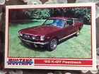 '65 MUSTANG K-GT FASTBACKcard #5- de 1993 "Mustang Cards" lot ap
