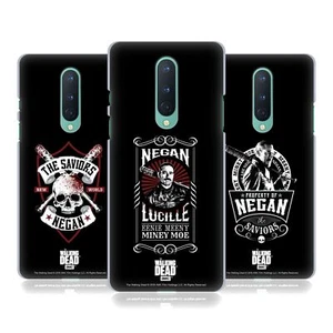 OFFICIAL AMC THE WALKING DEAD NEGAN BIKER ART BACK CASE FOR OPPO PHONES - Picture 1 of 10