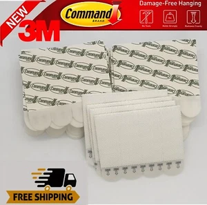 3M Command Damage Free Picture Hanging strips bulk pack small medium large size - Picture 1 of 4